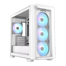 Asus A23 Plus ARGB White Gaming | M-ATX Glass