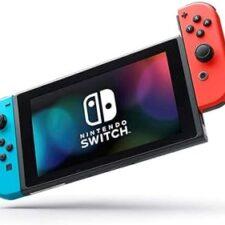 Nintendo Switch (OLED model) with Neon Blue and Neon Red Joy-Con Nintendo Switch (OLED model) with Neon Blue and Neon Red Joy-Con