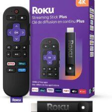 Roku Streaming Stick 4K Ultra HD, Streaming Device +Voice Remote, Wi-Fi/HDMI, New Roku Streaming Stick 4K Ultra HD, Streaming Device +Voice Remote, Wi-Fi/HDMI, New
