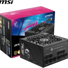 MSI MAG A1000G PCIE5, 1000W Power Supply, ATX 3.0, PCIe 5.0 Ready, 80 Plus Gold, Full Modular PSU, New