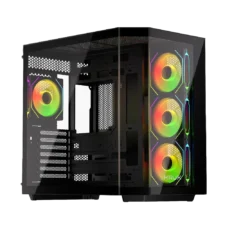 Krux Empero ARGB FishTank Glass | Black ATX Krux Empero ARGB FishTank Glass | Black ATX