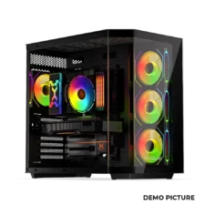 Krux Empero ARGB FishTank Glass | Black ATX Krux Empero ARGB FishTank Glass | Black ATX
