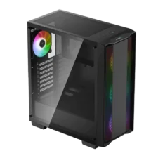 DeepCool CC560 ARGB Mid Tower Gaming Case, Tempered Glass, 4x ARGB Fans, New DeepCool CC560 ARGB Mid Tower Gaming Case, Tempered Glass, 4x ARGB Fans, New